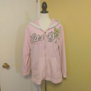 Disney sassy tinkerbell hoodie jacket Lg vintage